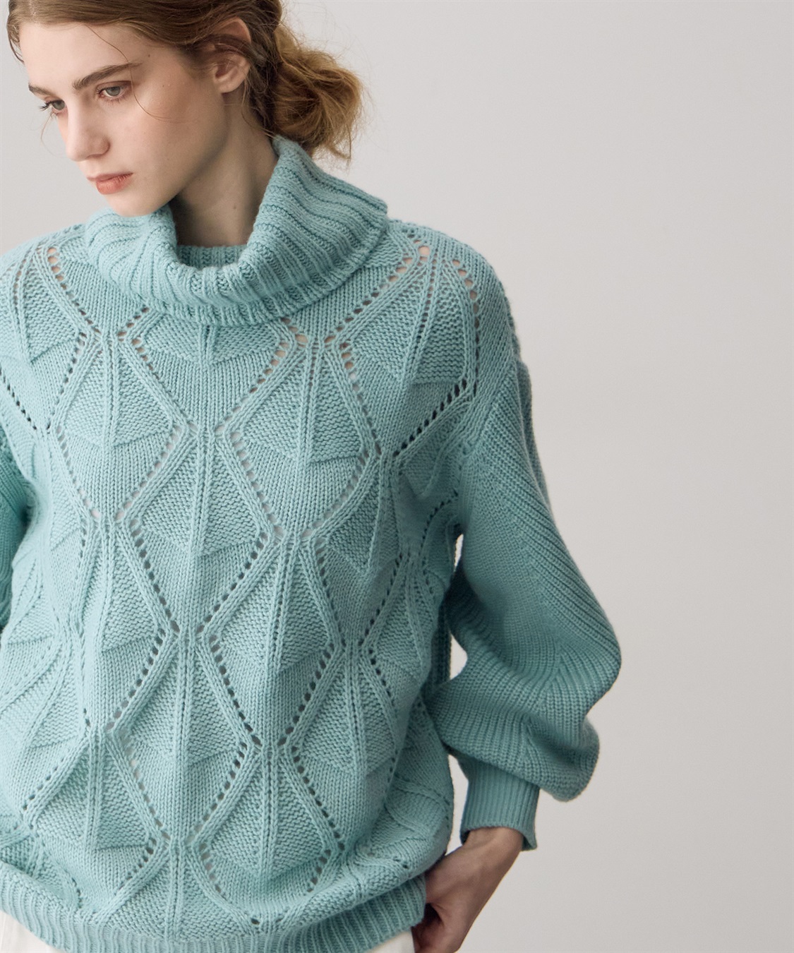 ATSURO TAYAMA 透かし編みタートルネックニット_sub_16