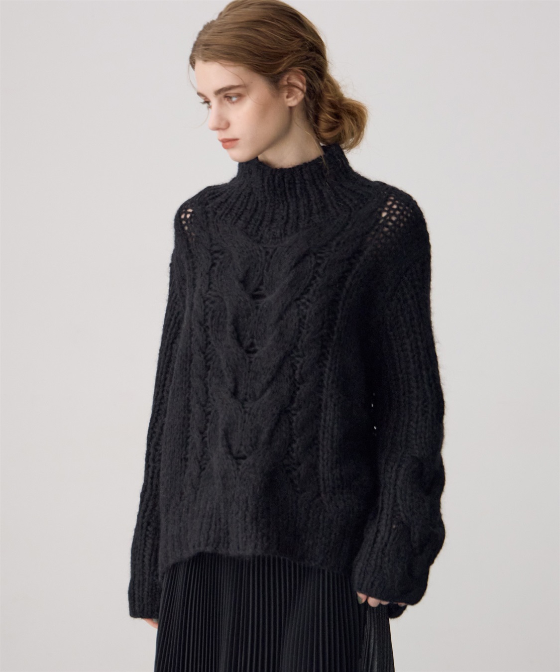 ATSURO TAYAMA ケーブル編みハイネックニット_sub_3