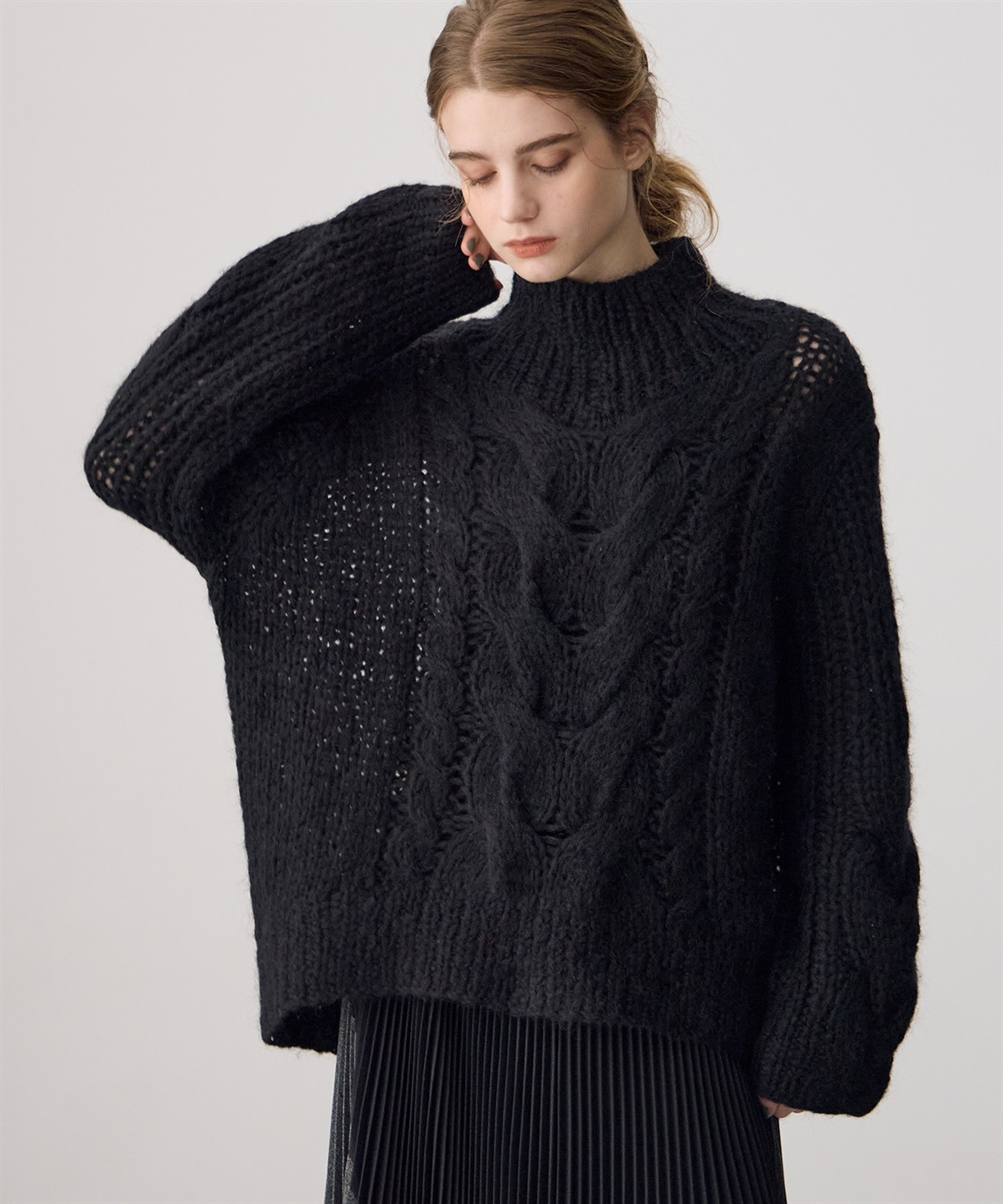 ATSURO TAYAMA ケーブル編みハイネックニット_sub_5