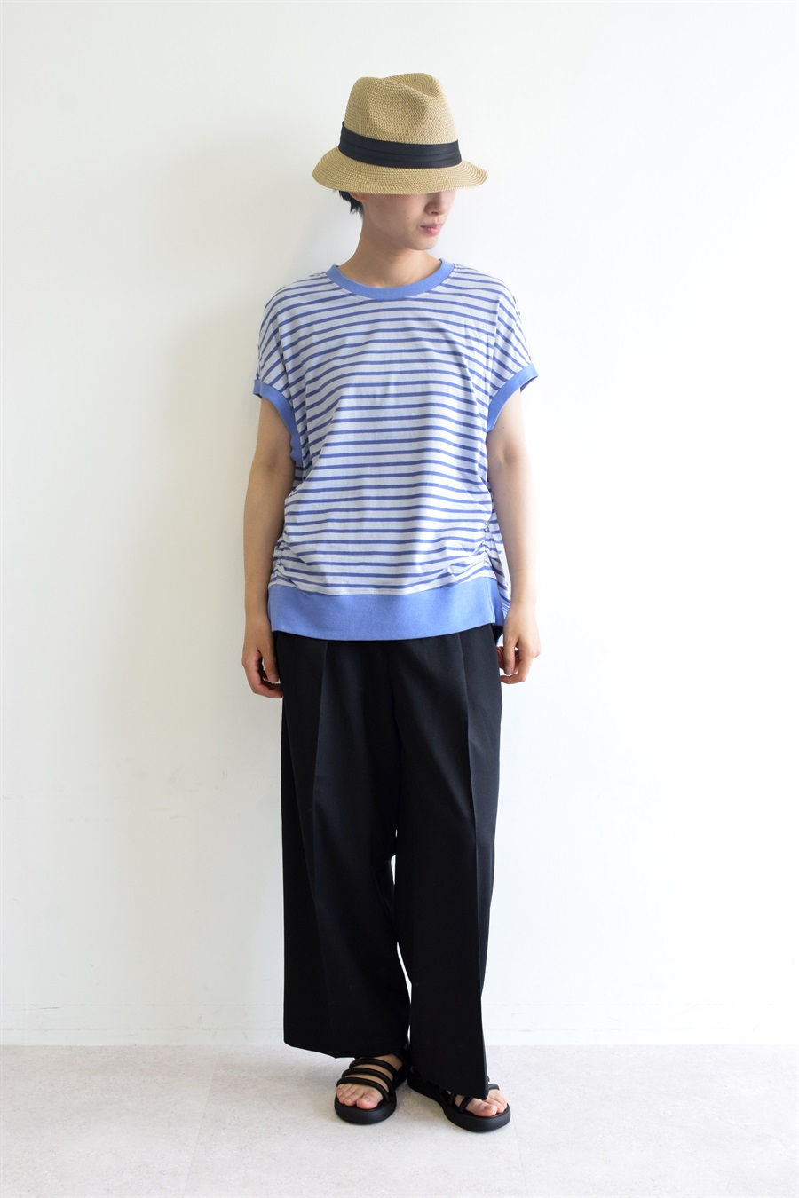 ATSURO TAYAMA コットン天竺サイドギャザープルオーバー_sub_8