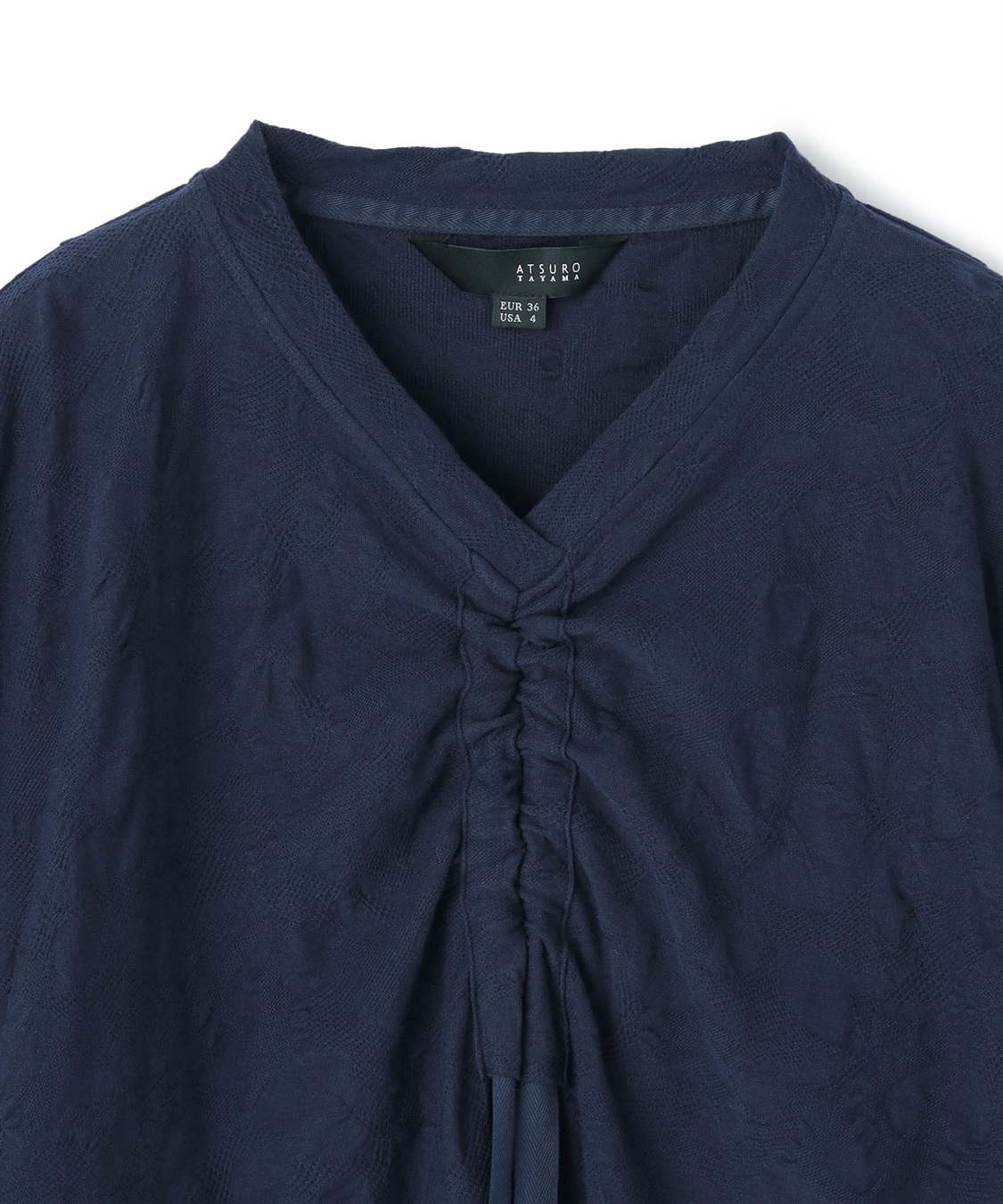 ATSURO TAYAMA ドロストコード付きジャカードカットソー_sub_2