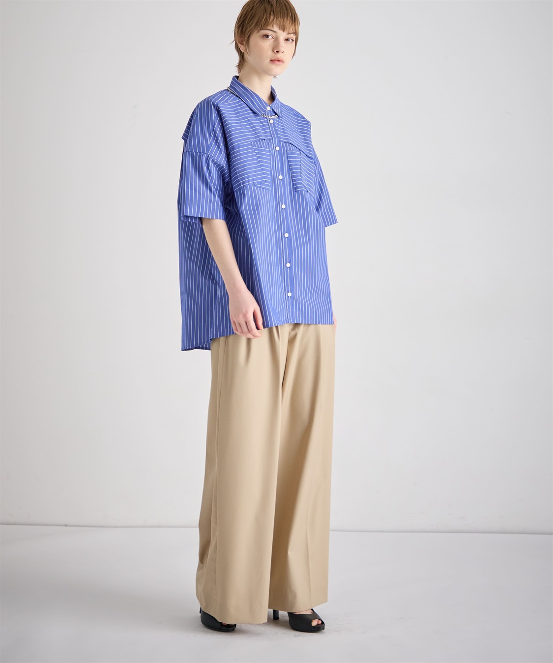 ATSURO TAYAMA ブロードストライプ柄シャツ_sub_11