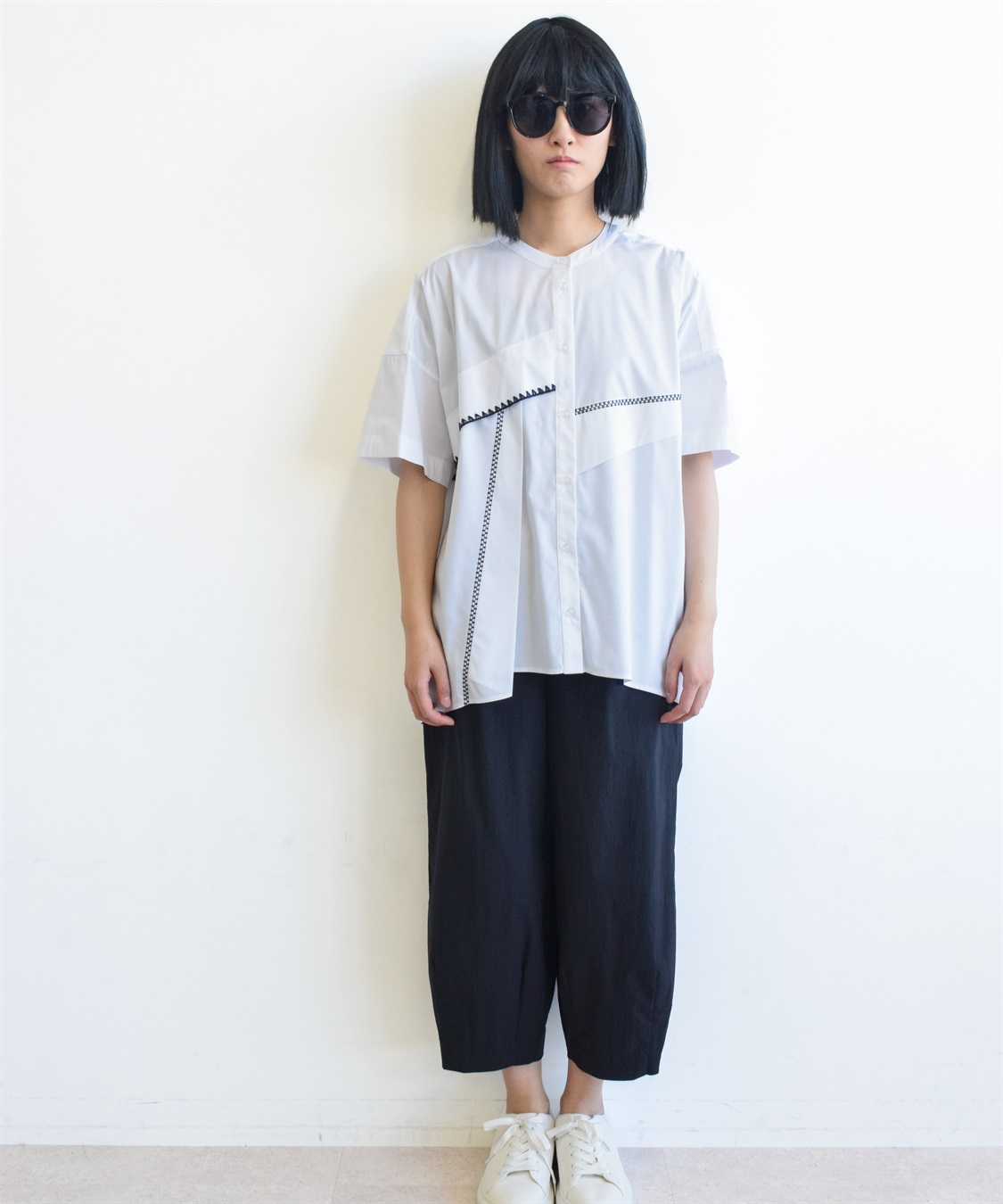 ライン刺繍入り半袖シャツ ATSURO TAYAMA｜クロスプラス公式通販サイト