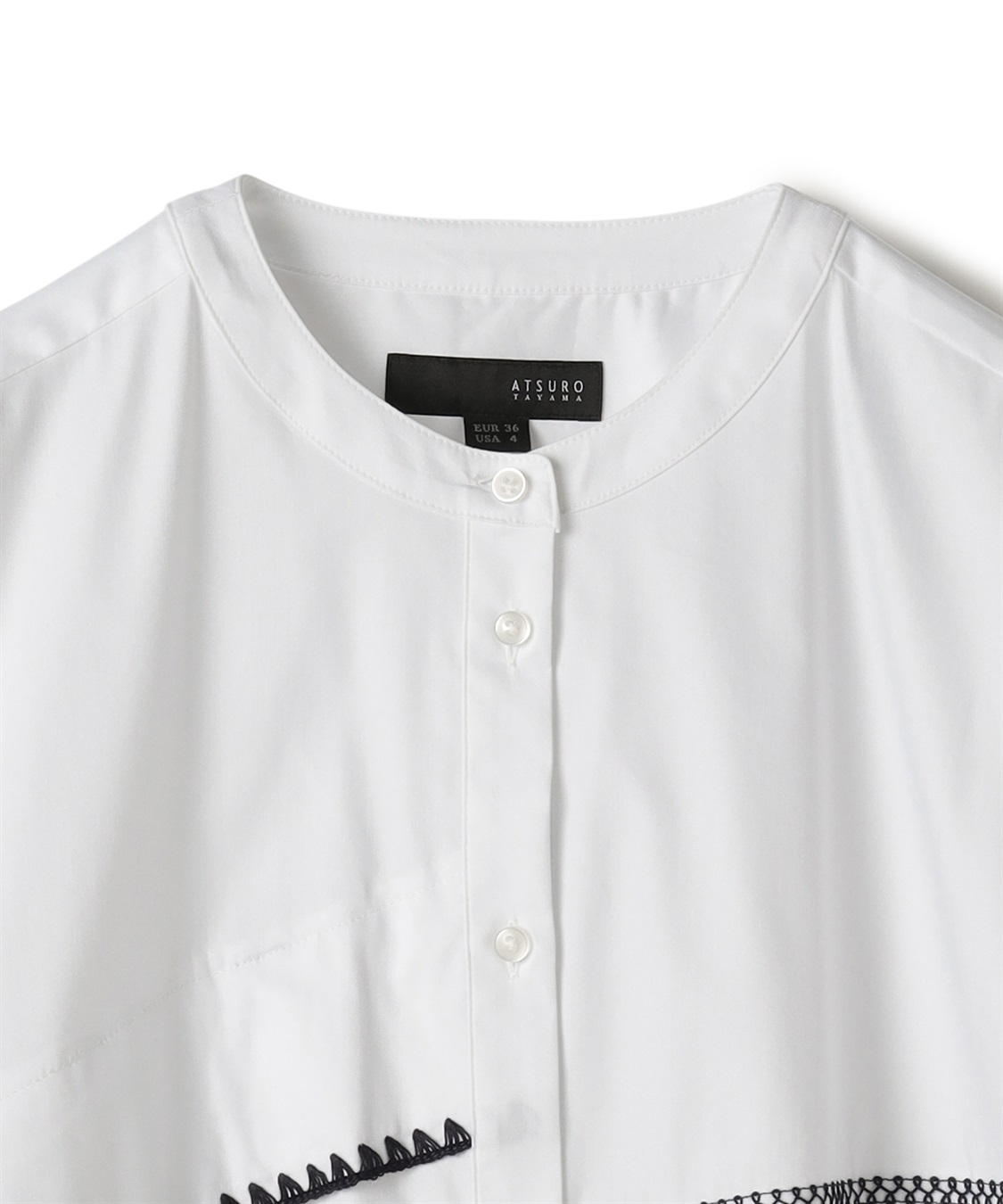 ライン刺繍入り半袖シャツ ATSURO TAYAMA｜クロスプラス公式通販サイト