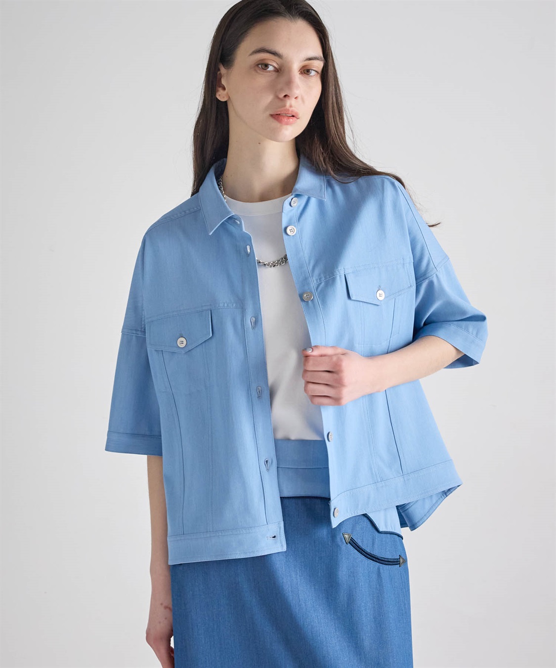 ATSURO TAYAMA ドロップショルダーデニムシャツ_sub_8