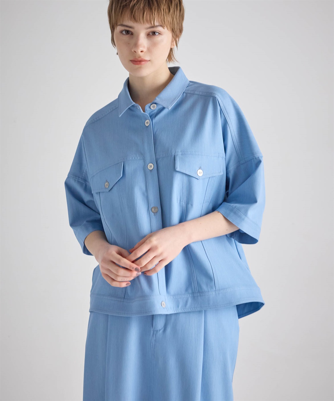 ATSURO TAYAMA ドロップショルダーデニムシャツ_sub_9