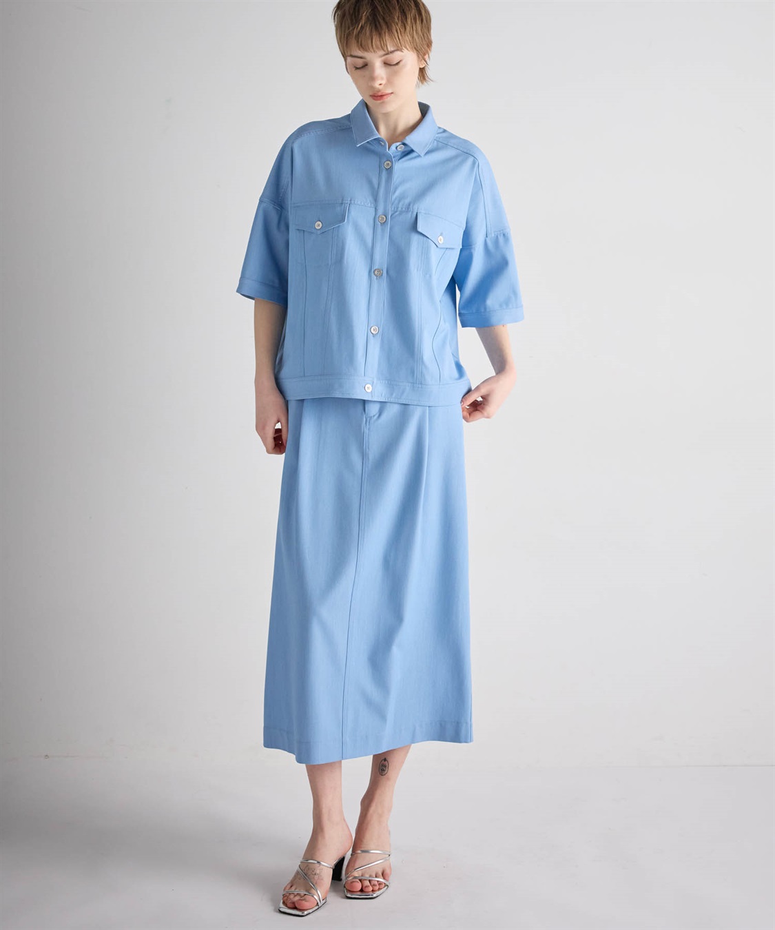 ATSURO TAYAMA ドロップショルダーデニムシャツ_sub_16