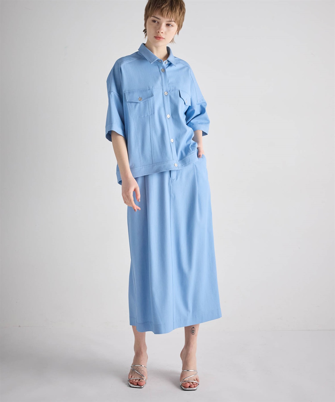 ATSURO TAYAMA ドロップショルダーデニムシャツ_sub_17