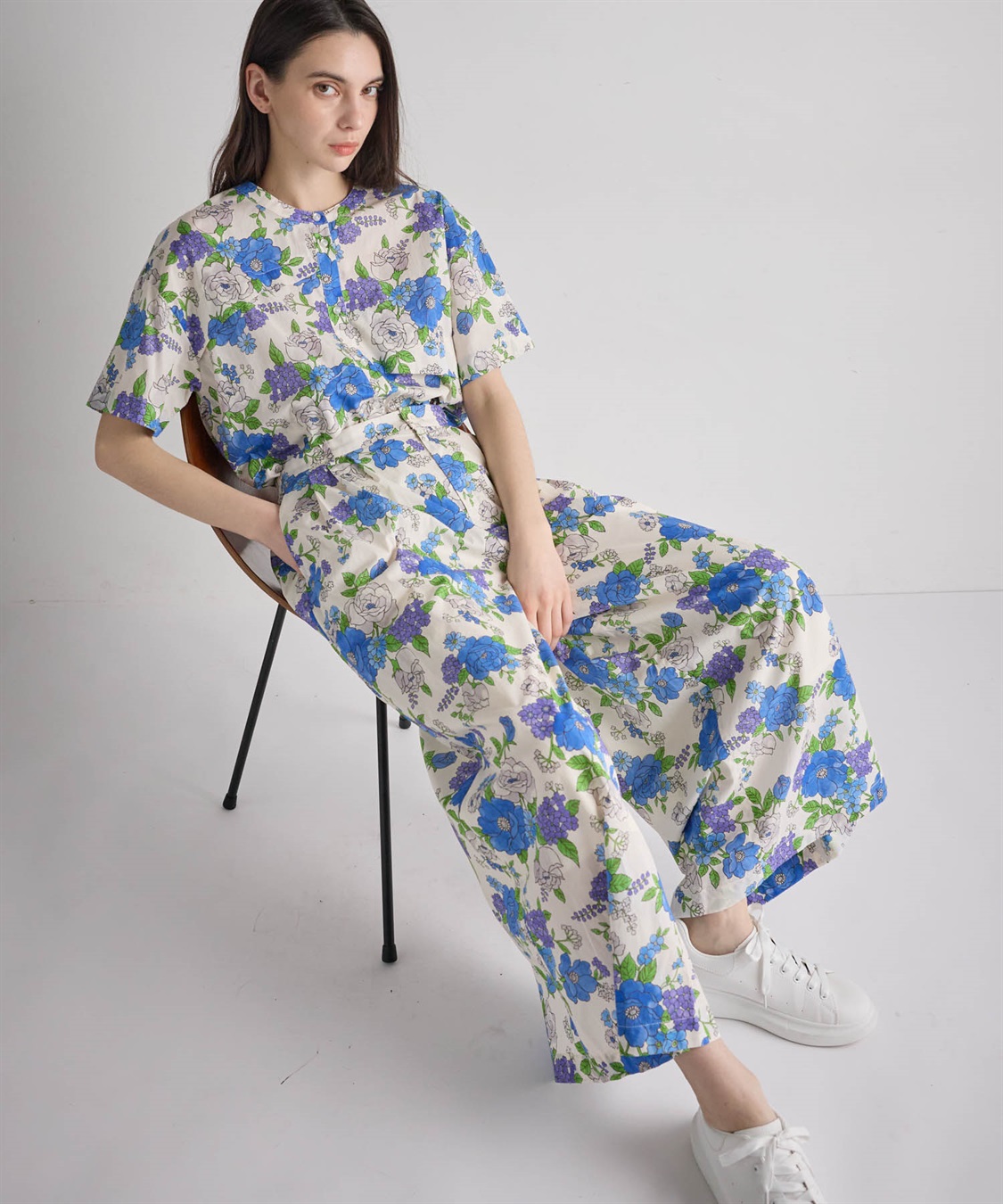 ATSURO TAYAMA フラワープリント柄コットン半袖シャツ_sub_7