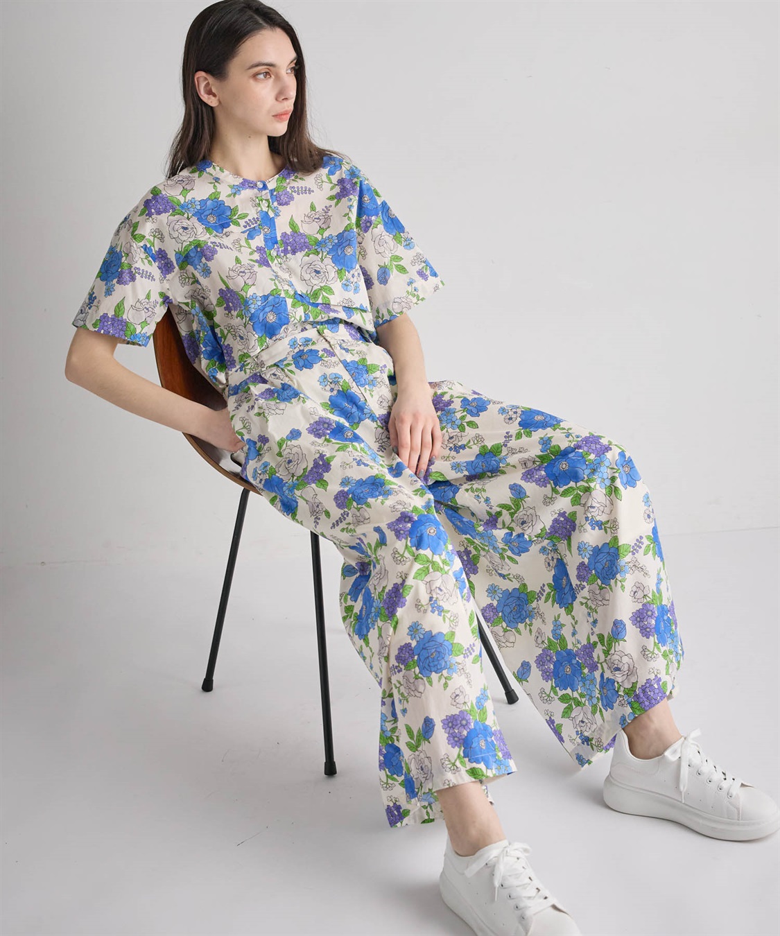 ATSURO TAYAMA フラワープリント柄コットン半袖シャツ_sub_8