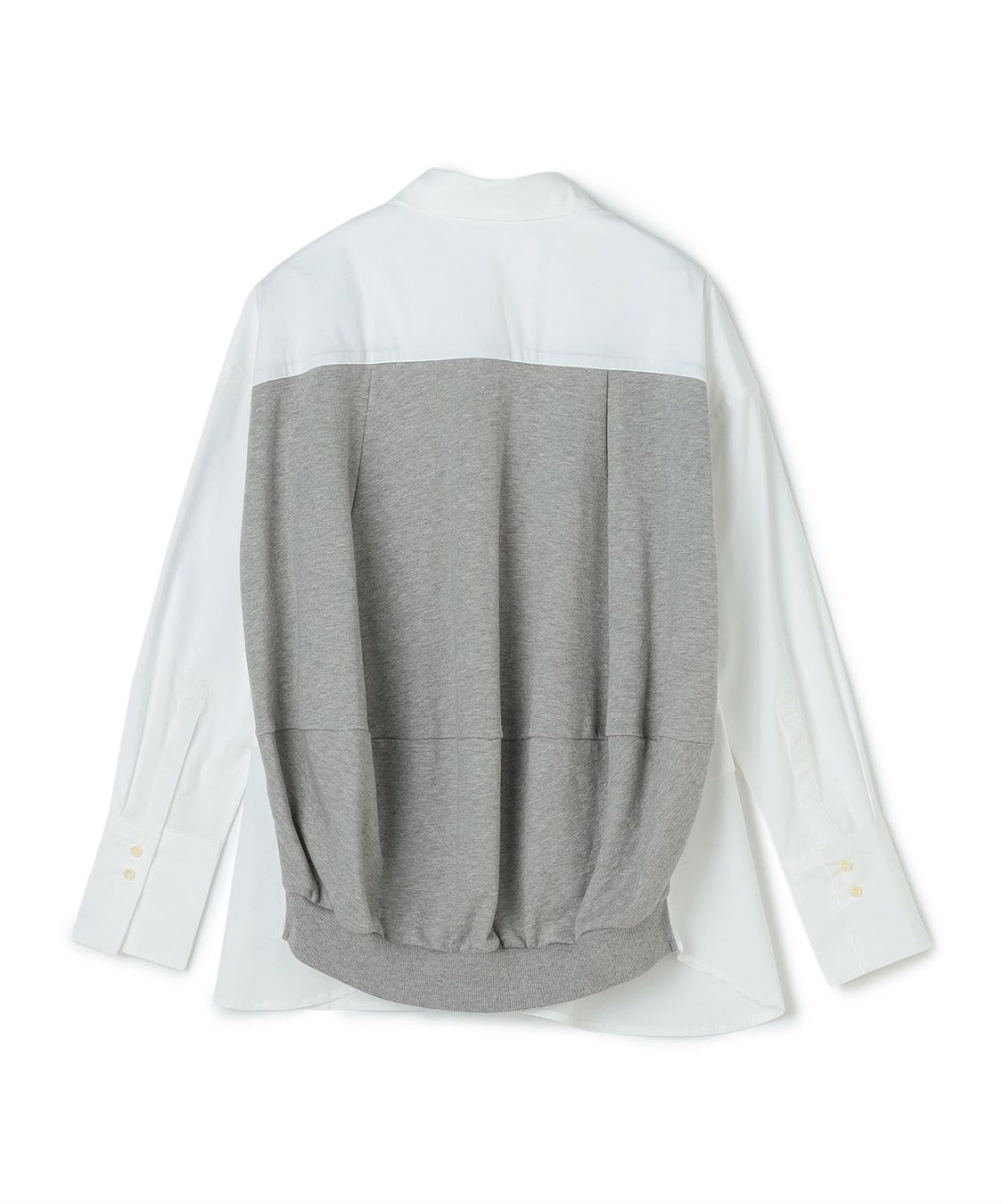 ATSURO TAYAMA 異素材切り替えストレッチブロードシャツ_sub_2