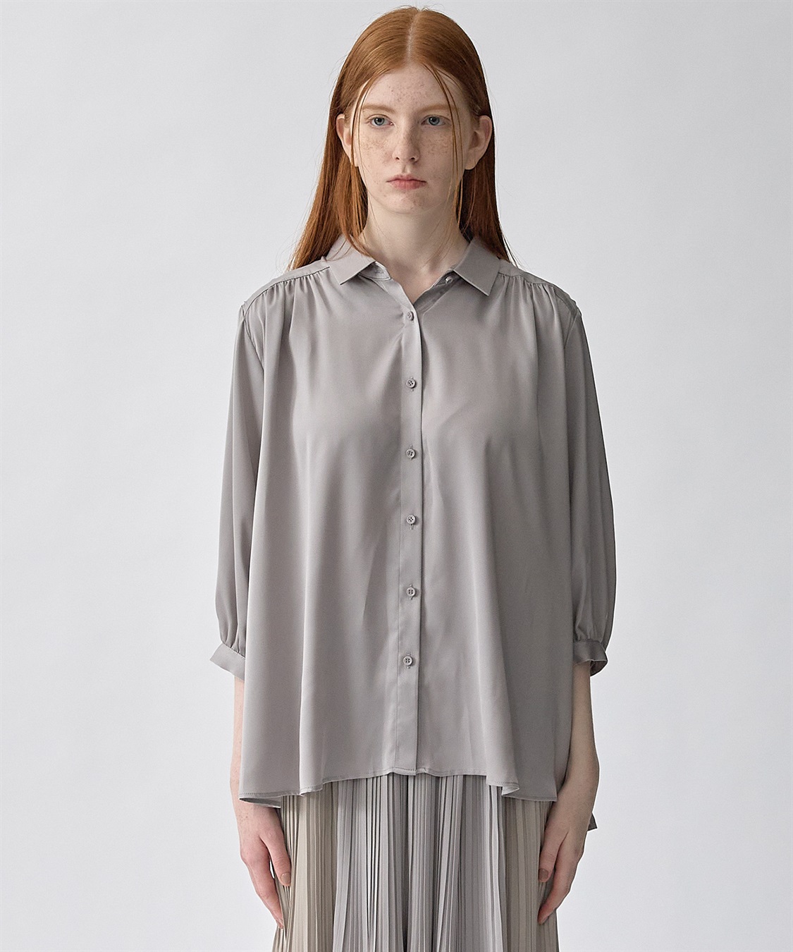 ATSURO TAYAMA ギャザーブラウス_sub_2