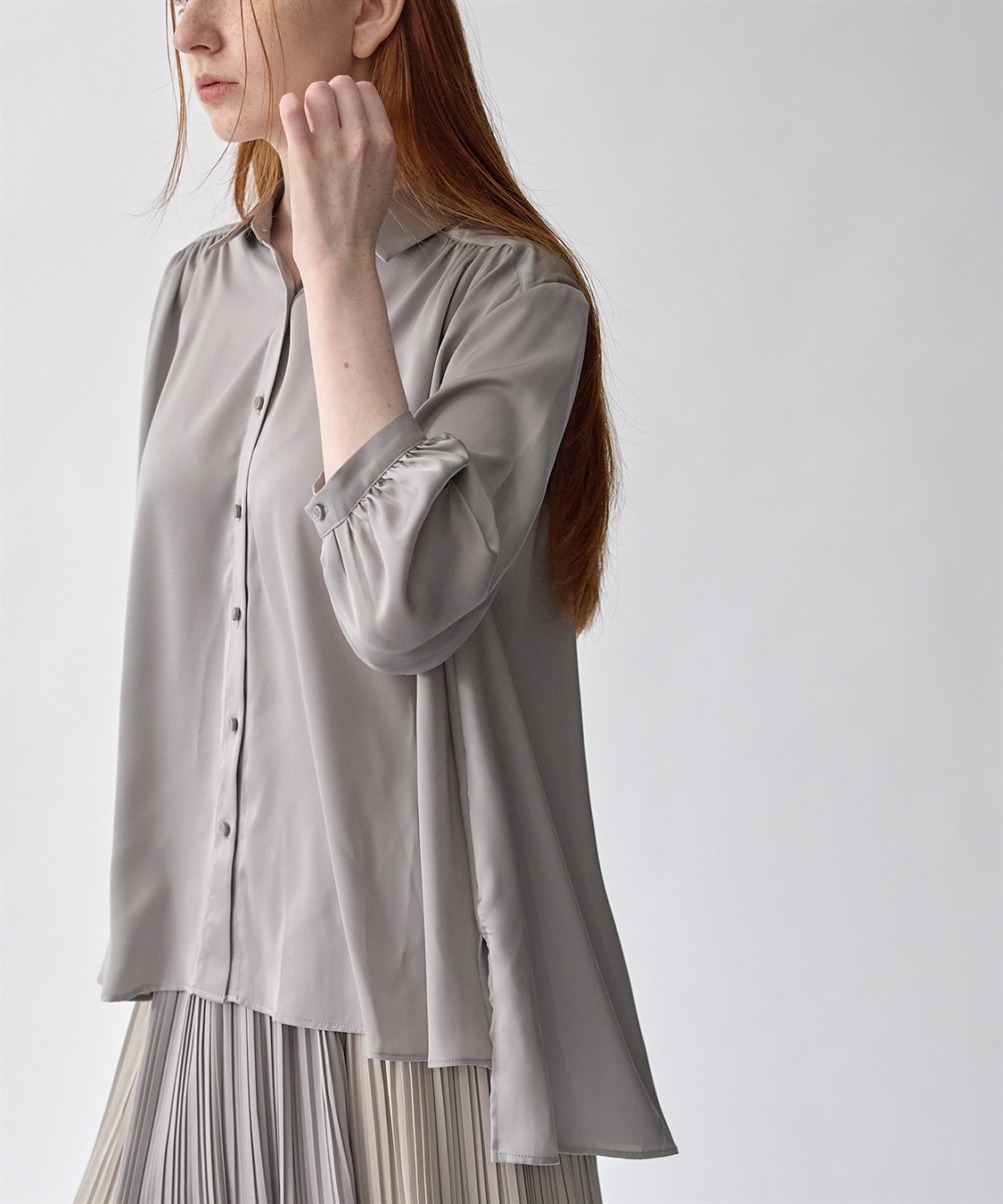 ATSURO TAYAMA ギャザーブラウス_sub_4