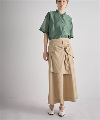 ATSURO TAYAMA シアーポプリン半袖バンドカラーシャツ_subthumb_11