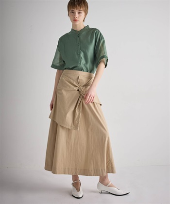 ATSURO TAYAMA シアーポプリン半袖バンドカラーシャツ_subthumb_13