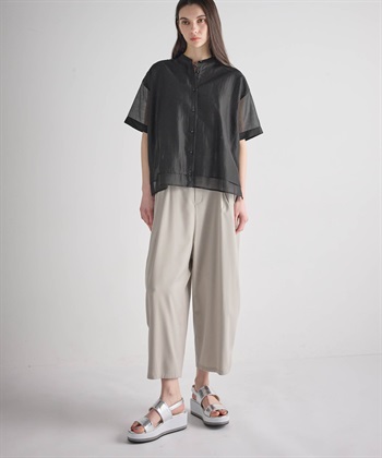 ATSURO TAYAMA シアーポプリン半袖バンドカラーシャツ_subthumb_18