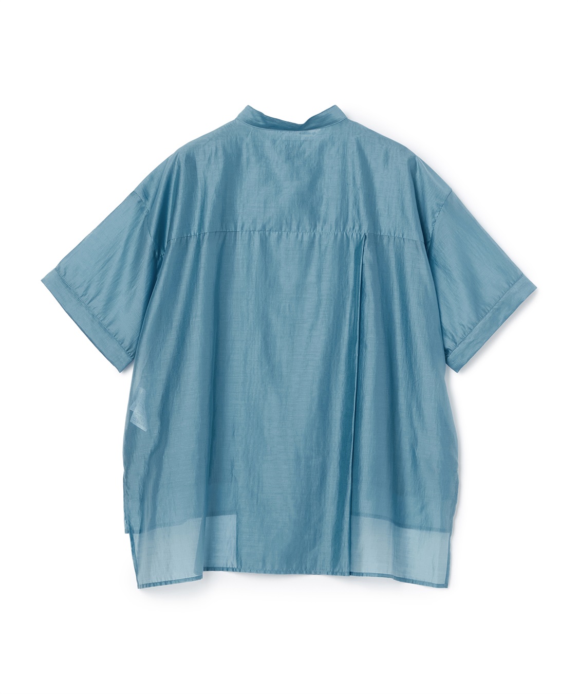 ATSURO TAYAMA シアーポプリン半袖バンドカラーシャツ_sub_20
