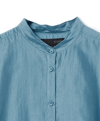 ATSURO TAYAMA シアーポプリン半袖バンドカラーシャツ_subthumb_21