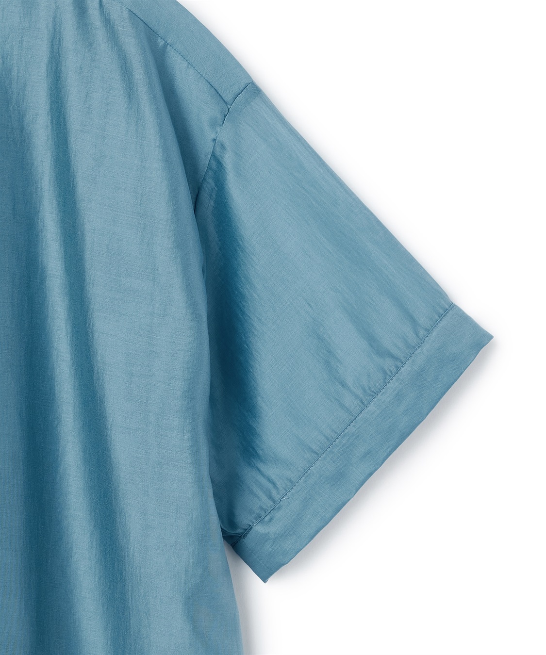 ATSURO TAYAMA シアーポプリン半袖バンドカラーシャツ_sub_22