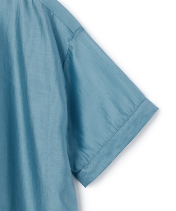 ATSURO TAYAMA シアーポプリン半袖バンドカラーシャツ_subthumb_22