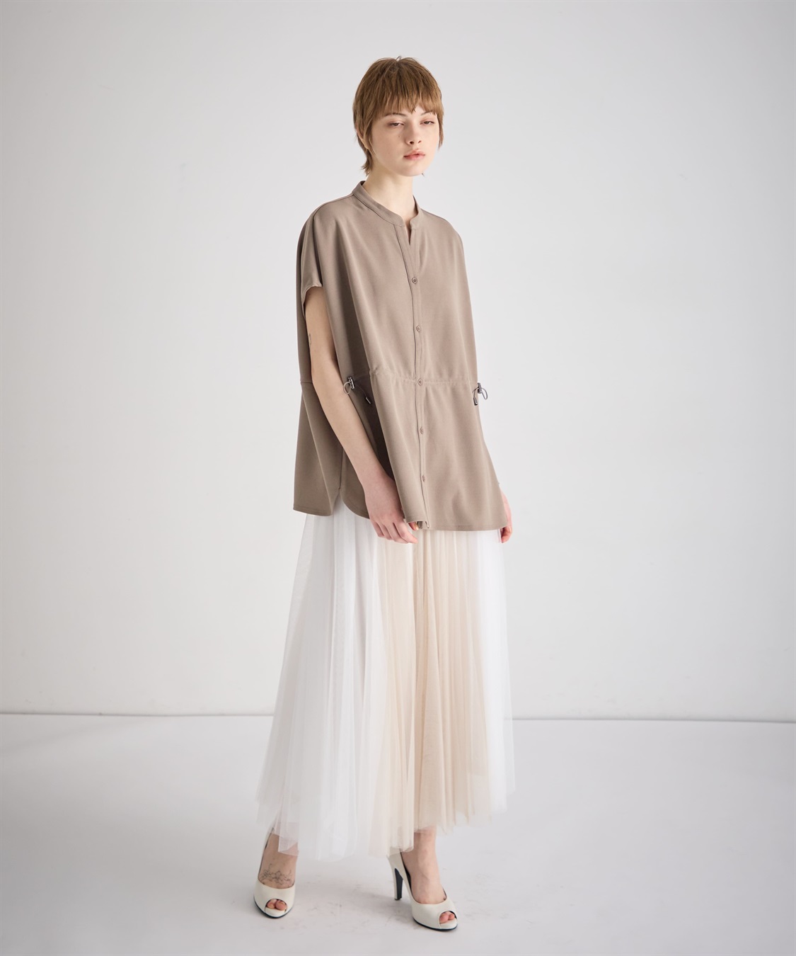 ATSURO TAYAMA ウエスト絞りデザインシャツ_sub_15