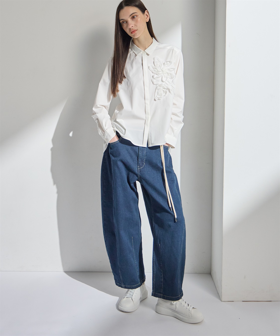 ATSURO TAYAMA フラワーモチーフロングスリーブブラウス_sub_10