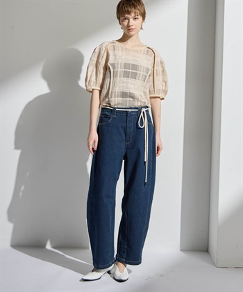 ATSURO TAYAMA シースルーチェックブラウス_subthumb_5