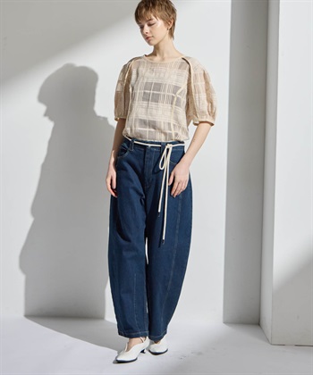 ATSURO TAYAMA シースルーチェックブラウス_subthumb_6