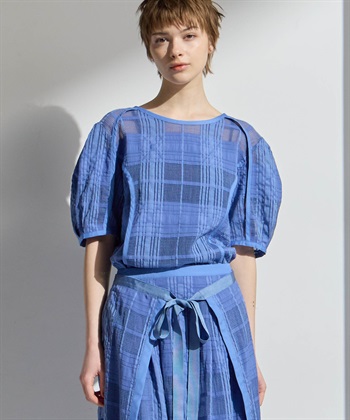 ATSURO TAYAMA シースルーチェックブラウス_subthumb_13