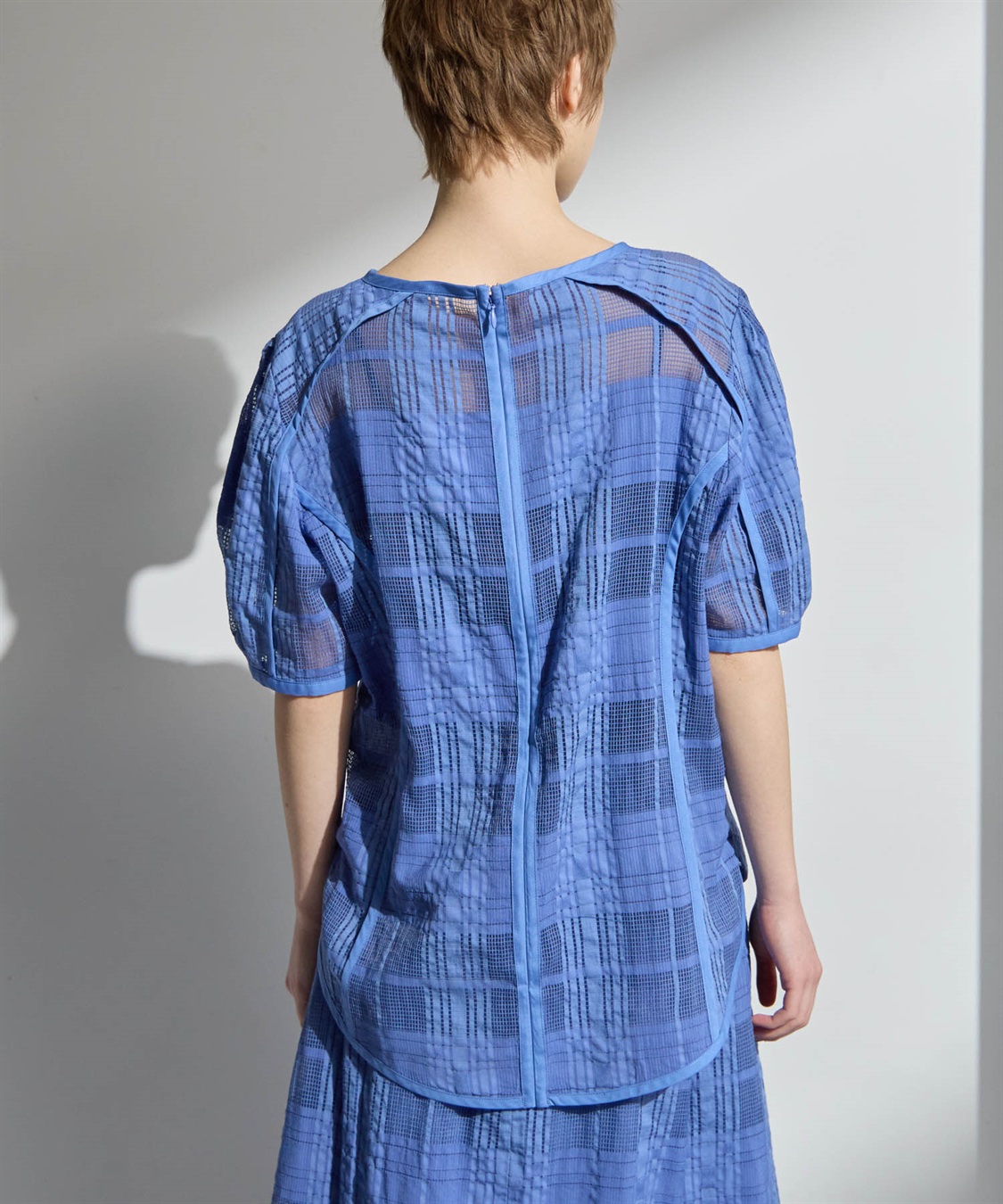 ATSURO TAYAMA シースルーチェックブラウス_sub_14