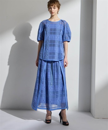 ATSURO TAYAMA シースルーチェックブラウス_subthumb_15