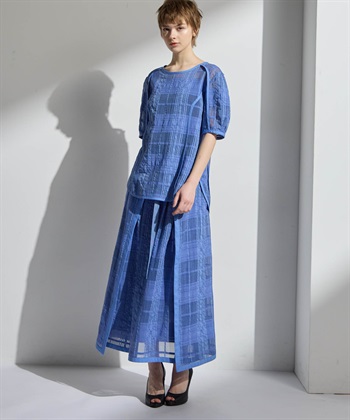 ATSURO TAYAMA シースルーチェックブラウス_subthumb_16