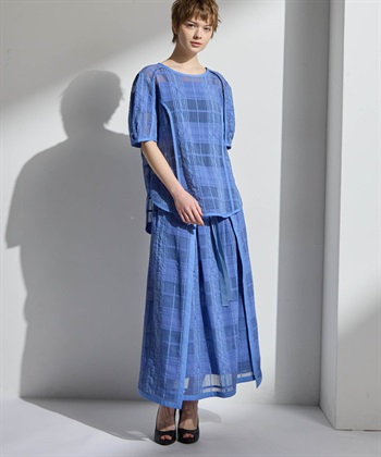 ATSURO TAYAMA シースルーチェックブラウス_subthumb_17