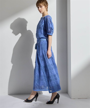 ATSURO TAYAMA シースルーチェックブラウス_subthumb_20