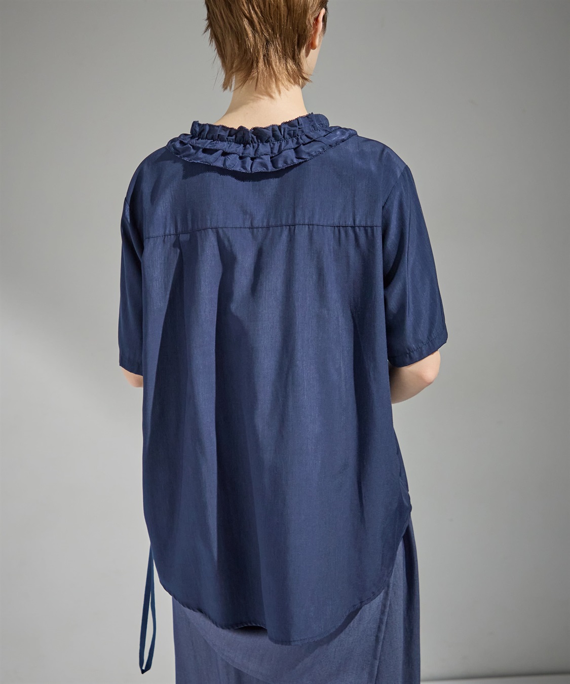 ATSURO TAYAMA Vネックフリルブラウス_sub_8