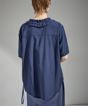 ATSURO TAYAMA Vネックフリルブラウス_subthumb_8