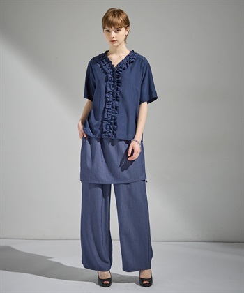 ATSURO TAYAMA Vネックフリルブラウス_subthumb_10