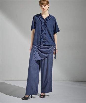 ATSURO TAYAMA Vネックフリルブラウス_subthumb_11