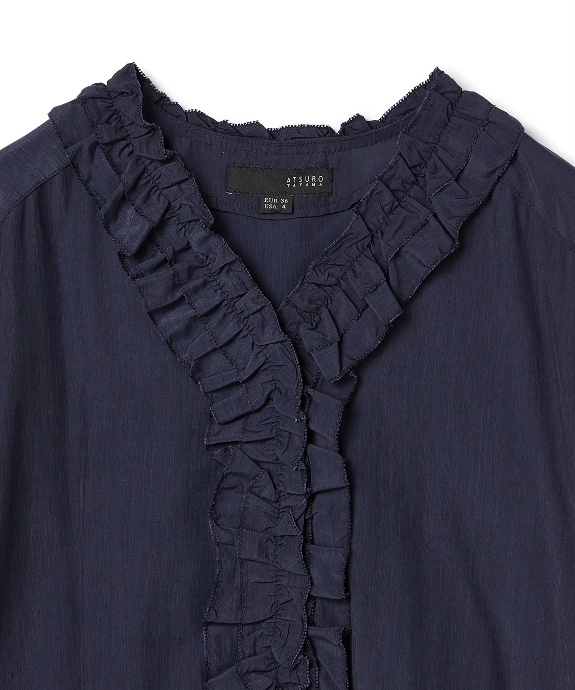 ATSURO TAYAMA Vネックフリルブラウス_sub_13