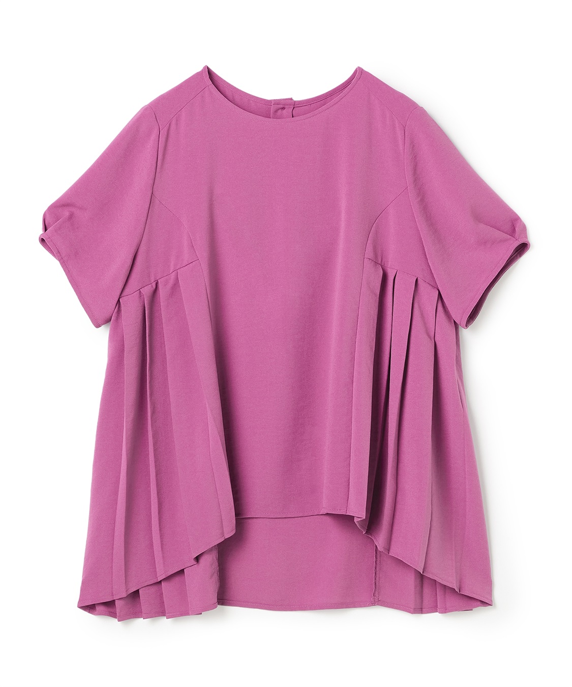 ATSURO TAYAMA プリーツ入りジョーゼットブラウス_sub_2