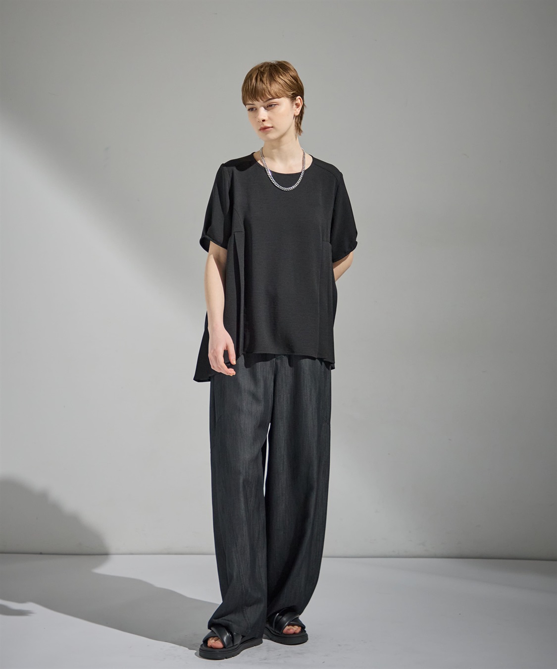 ATSURO TAYAMA プリーツ入りジョーゼットブラウス_sub_11