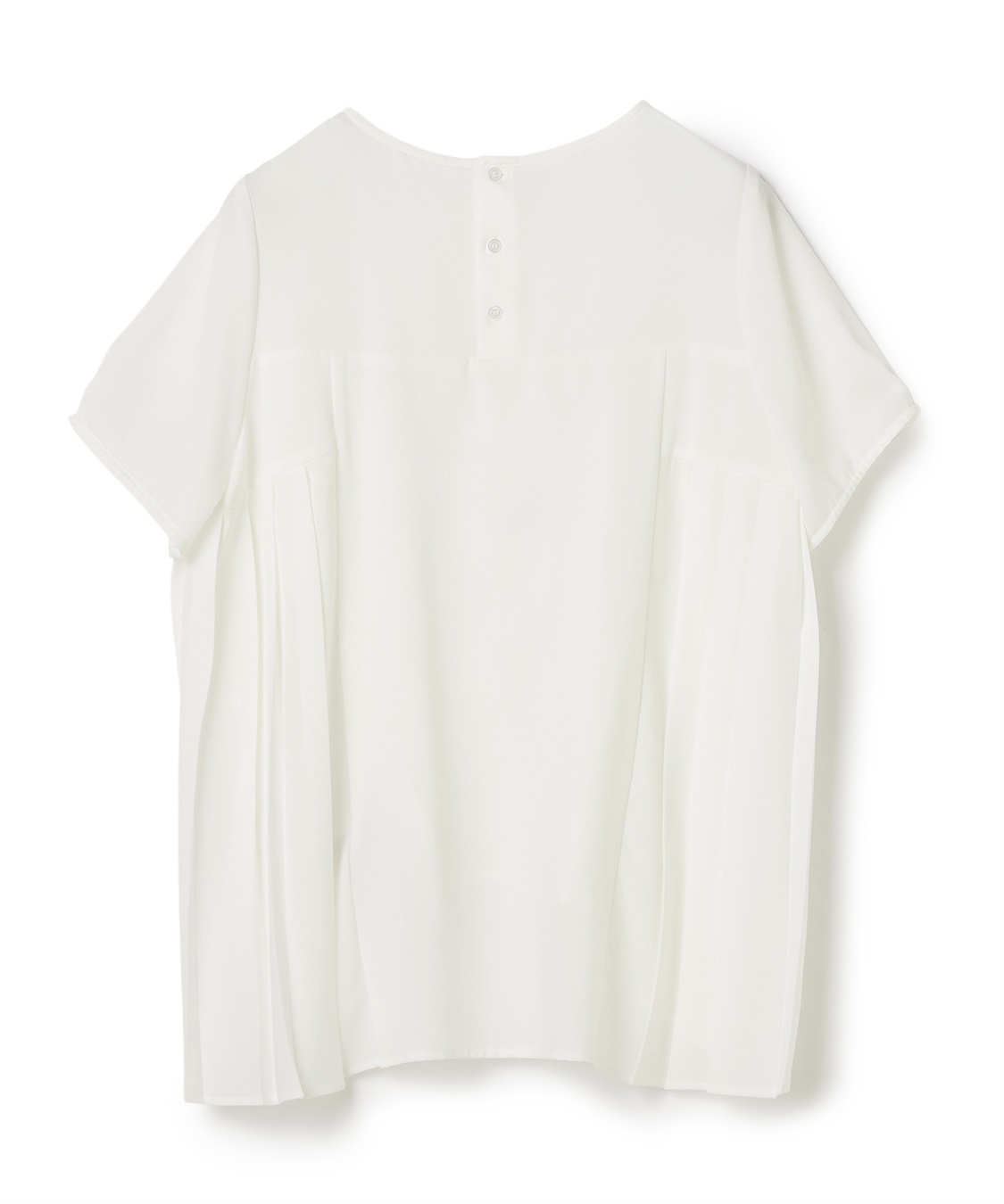 ATSURO TAYAMA プリーツ入りジョーゼットブラウス_sub_12