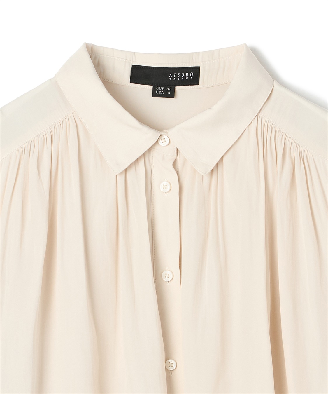 ATSURO TAYAMA パウダーサテンレイヤードブラウス_sub_4