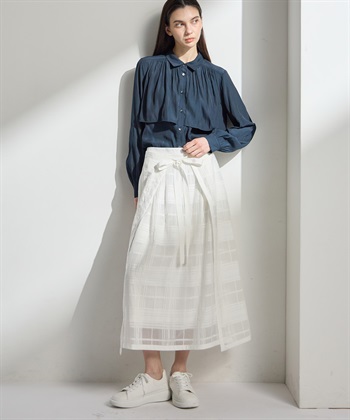 ATSURO TAYAMA パウダーサテンレイヤードブラウス_subthumb_9