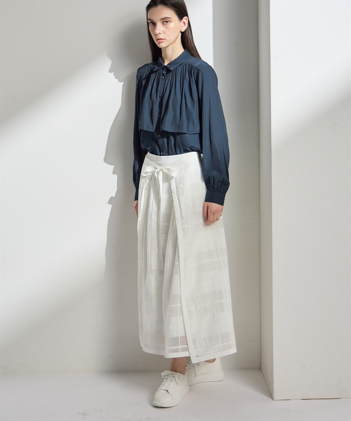 ATSURO TAYAMA パウダーサテンレイヤードブラウス_sub_11