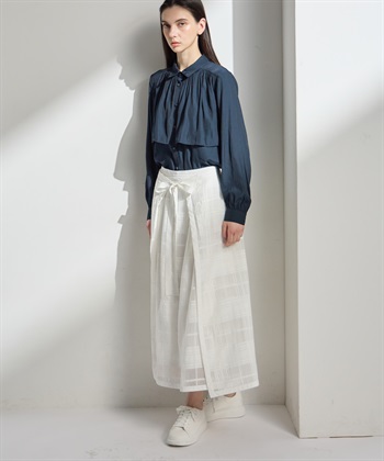 ATSURO TAYAMA パウダーサテンレイヤードブラウス_subthumb_11