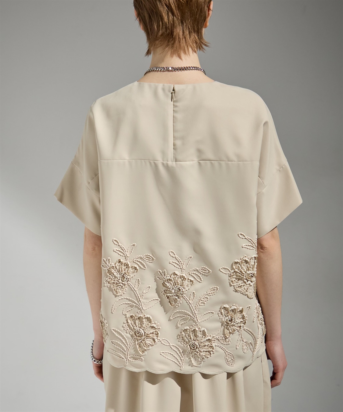 ATSURO TAYAMA テープ刺繍入りプルオーバーブラウス_sub_6