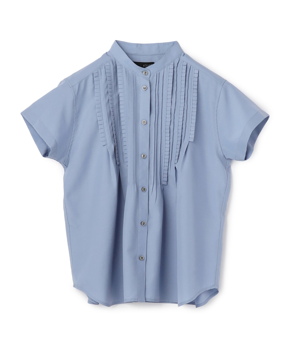 ATSURO TAYAMA タックリボンフリル付き半袖シャツ_sub_1