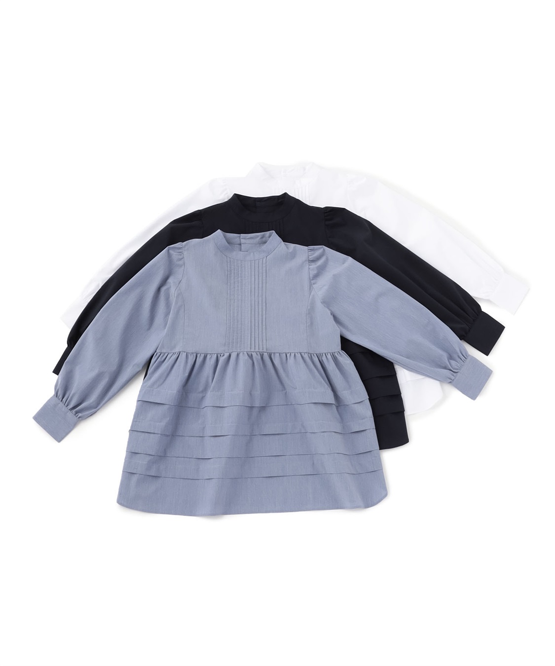 ATSURO TAYAMA ティアード切り替えブラウス_sub_1