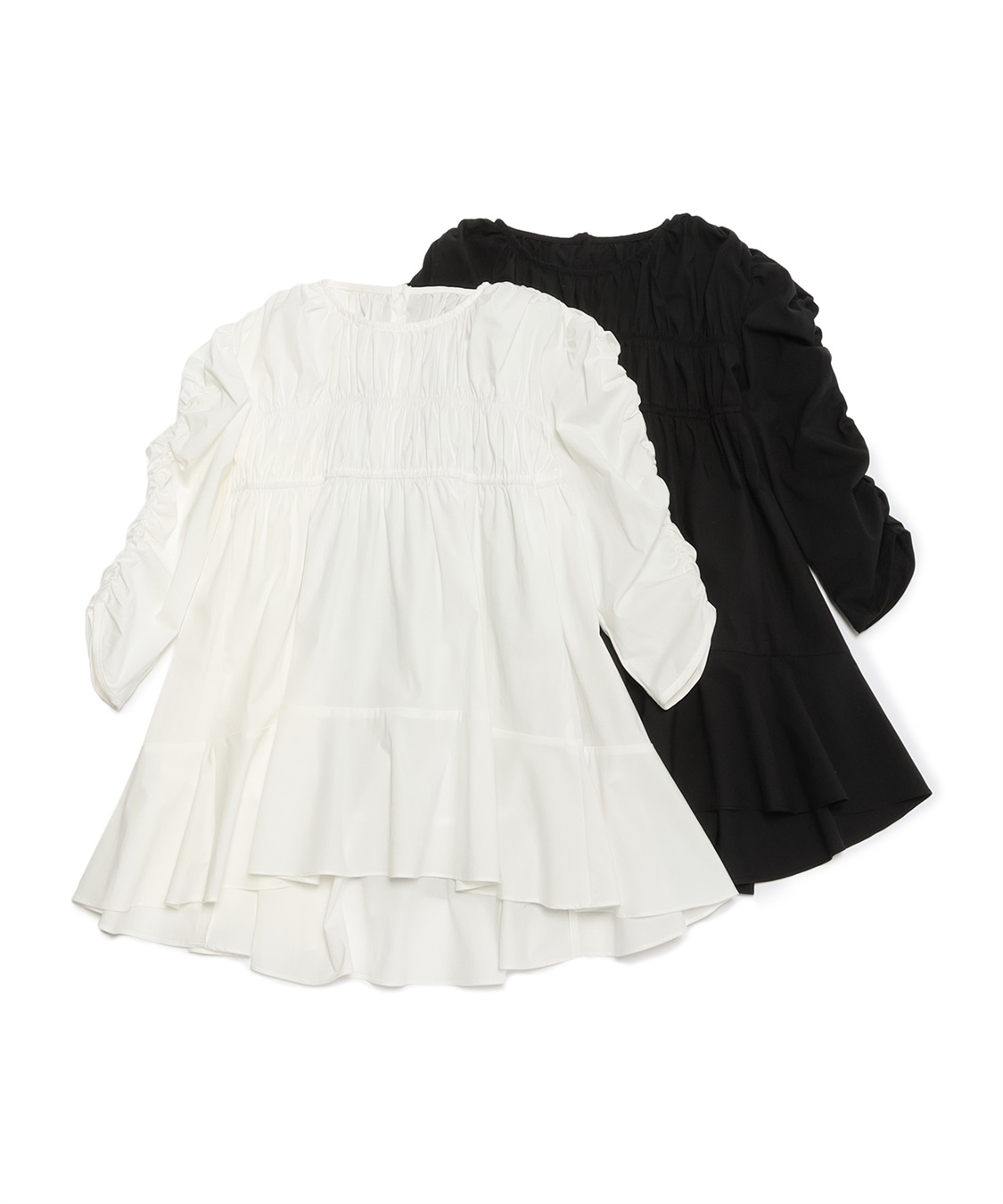 ATSURO TAYAMA 7分袖ギャザーフレアブラウス_sub_1